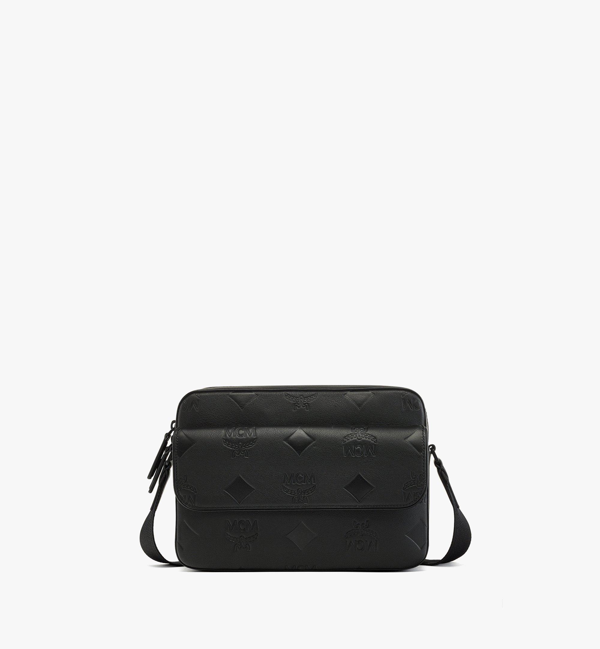 Black mcm crossbody purse hot sale